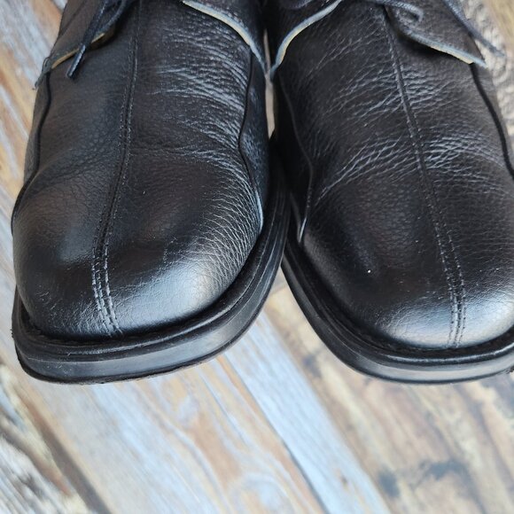 Belvedere Bay Bridge Pebbled Leather Oxford Dress Shoes Lace-Up Black -  wpequipmentugltd.com